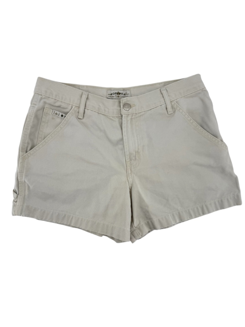 L.e.i. Vintage Y2K Tan Cargo Shorts 90s Summer Khaki Cotton Junior Size 9